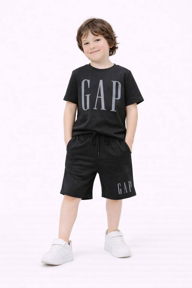ست تیشرت شلوارک پسرانه ترک GAP مشکی